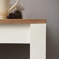 Brown and White Cedarfield Accent Table