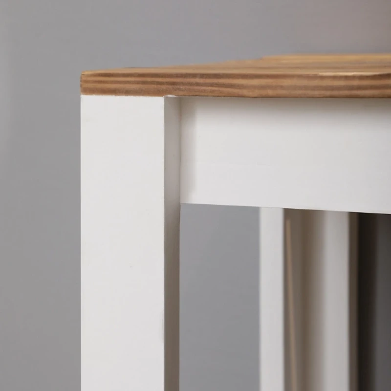 Brown and White Cedarfield Console Table
