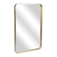 Gold Nuvelle Curved Rectangle Wall Mirror