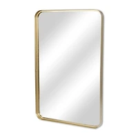 Gold Nuvelle Curved Rectangle Wall Mirror