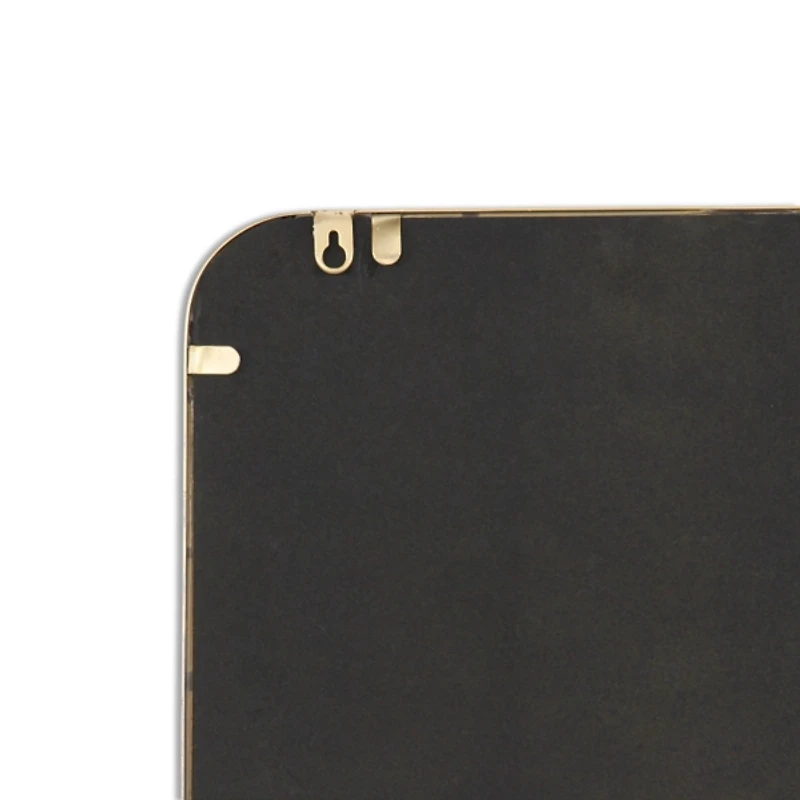 Gold Nuvelle Curved Rectangle Wall Mirror