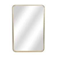 Gold Nuvelle Curved Rectangle Wall Mirror