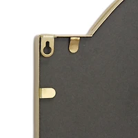Gold Nuvelle Studded Metal Arch Top Wall Mirror