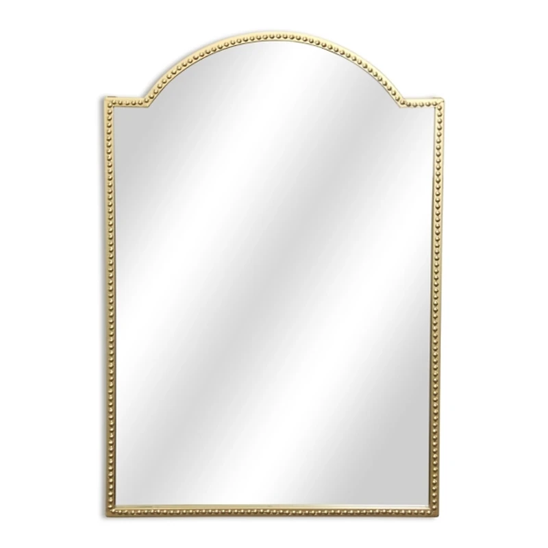Gold Nuvelle Studded Metal Arch Top Wall Mirror
