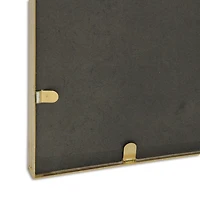 Gold Nuvelle Art Deco Metal Arch Wall Mirror