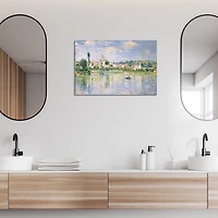 Vetheuil in Summer Canvas Art Print
