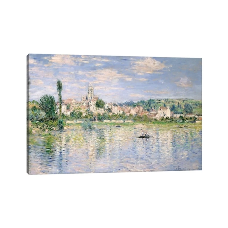Vetheuil in Summer Canvas Art Print