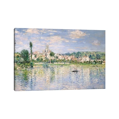Vetheuil in Summer Canvas Art Print