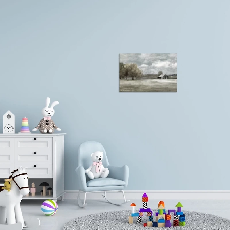 Moody Country Scene Canvas Art Print