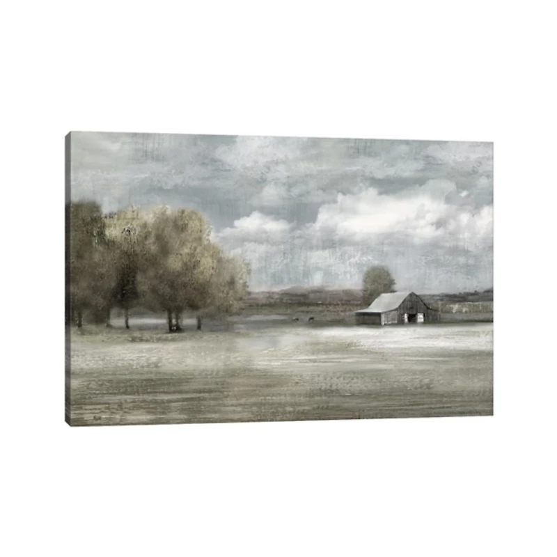 Moody Country Scene Canvas Art Print
