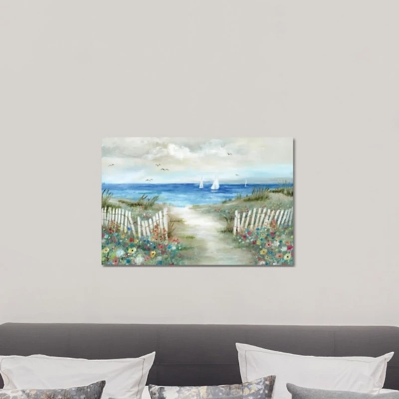 Coastal Garden Canvas Art Print