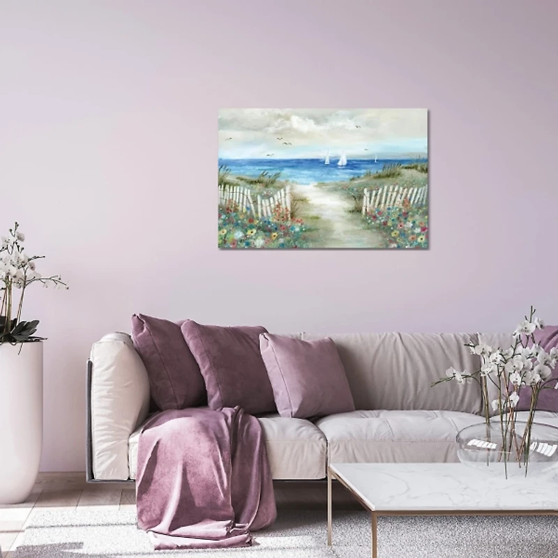 Coastal Garden Canvas Art Print