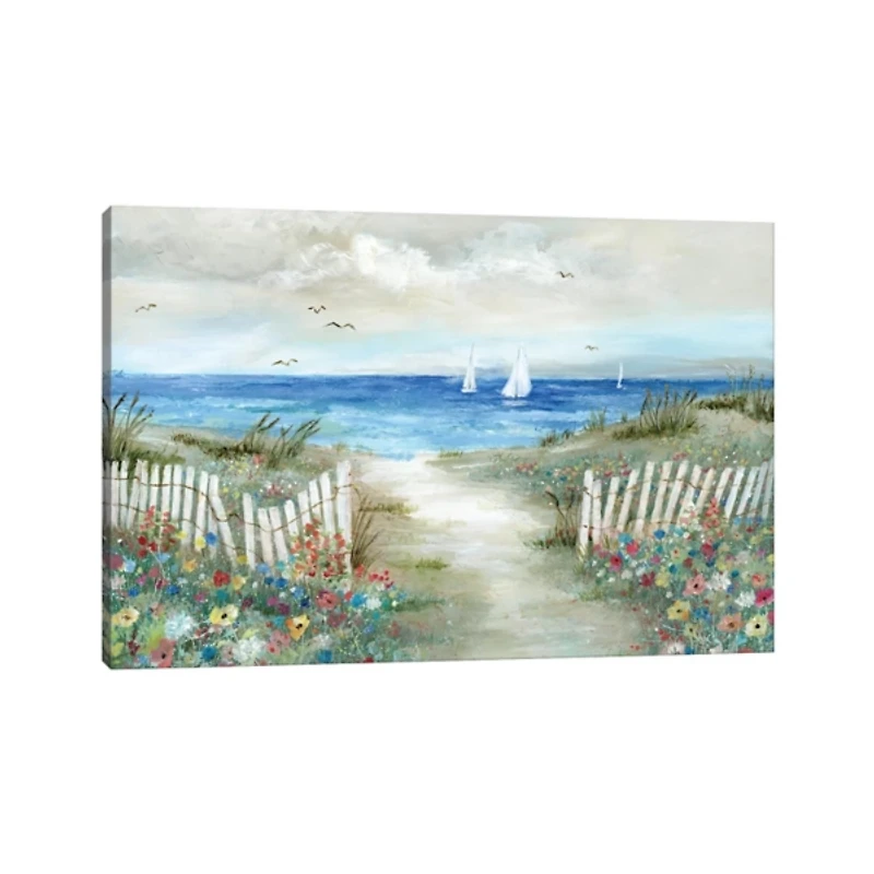 Coastal Garden Canvas Art Print