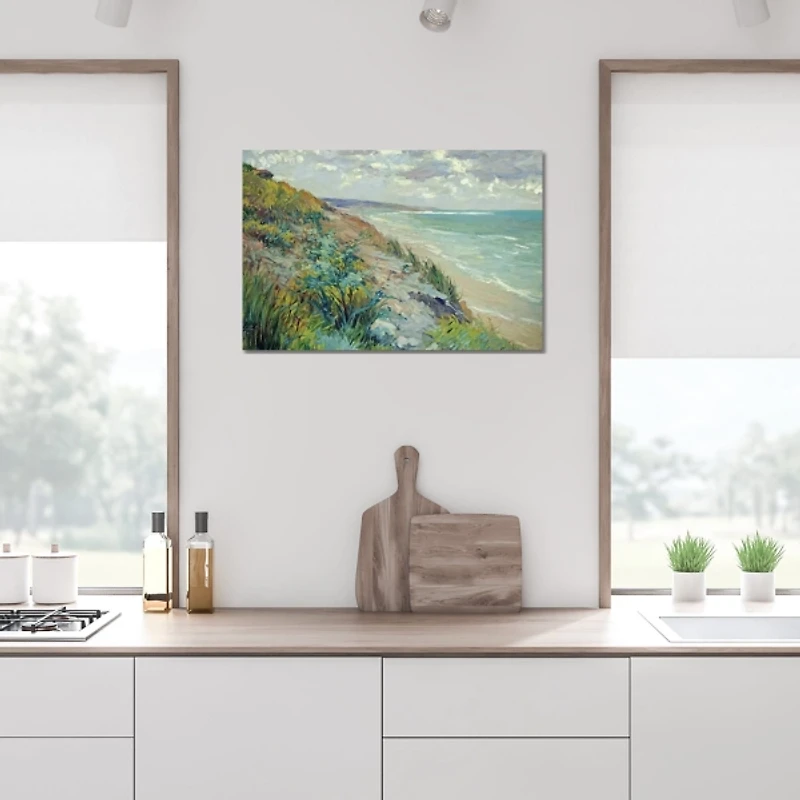 Cliffs by the Sea Canvas Art Print