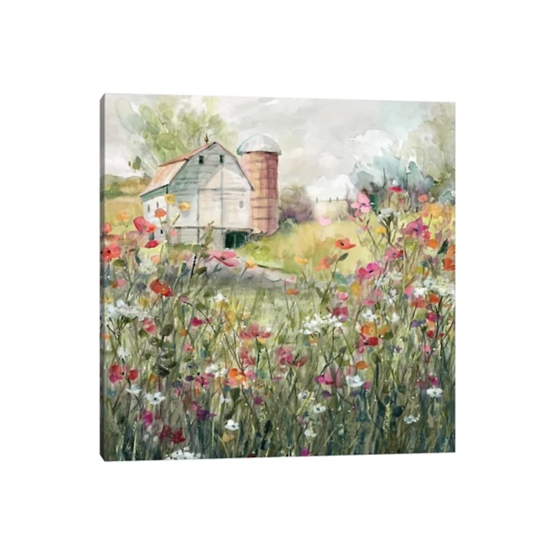 Farm in Bloom Canvas Art Print