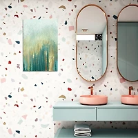 Teal Golden Woods Canvas Art Print