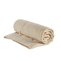 Tan Jersey Knit Cooling Throw