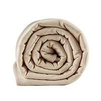 Tan Jersey Knit Cooling Throw