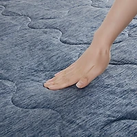 Blue Jersey Knit Cooling Throw