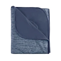 Blue Jersey Knit Cooling Throw