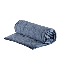 Blue Jersey Knit Cooling Throw