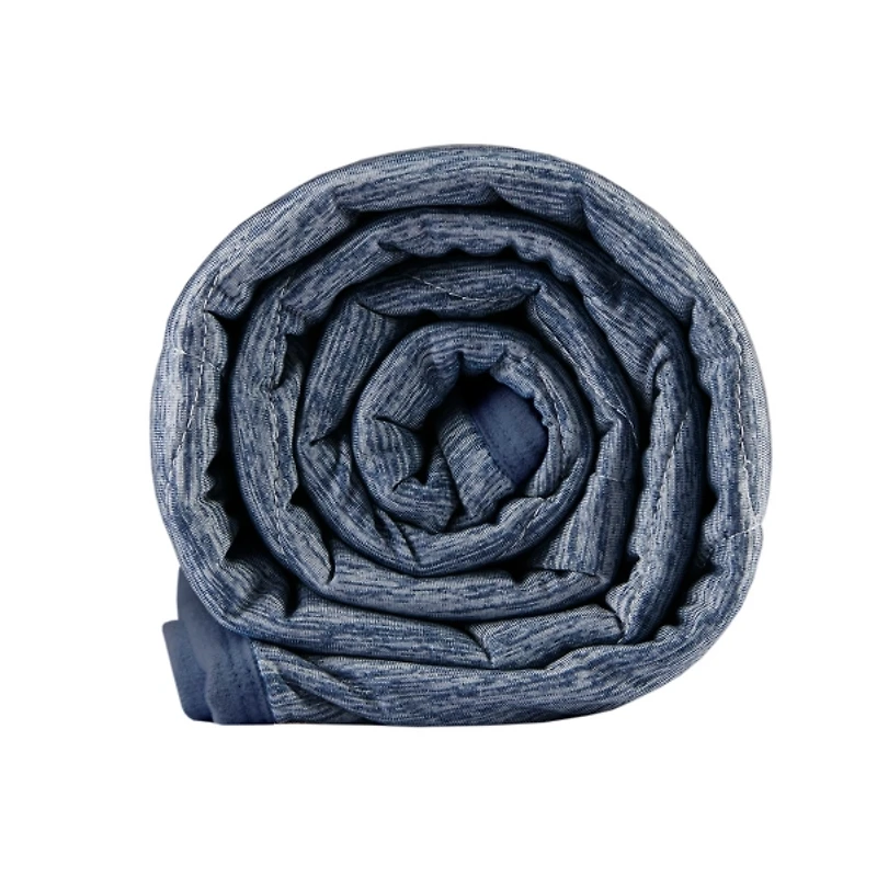 Blue Jersey Knit Cooling Throw