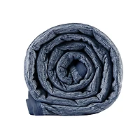 Blue Jersey Knit Cooling Throw