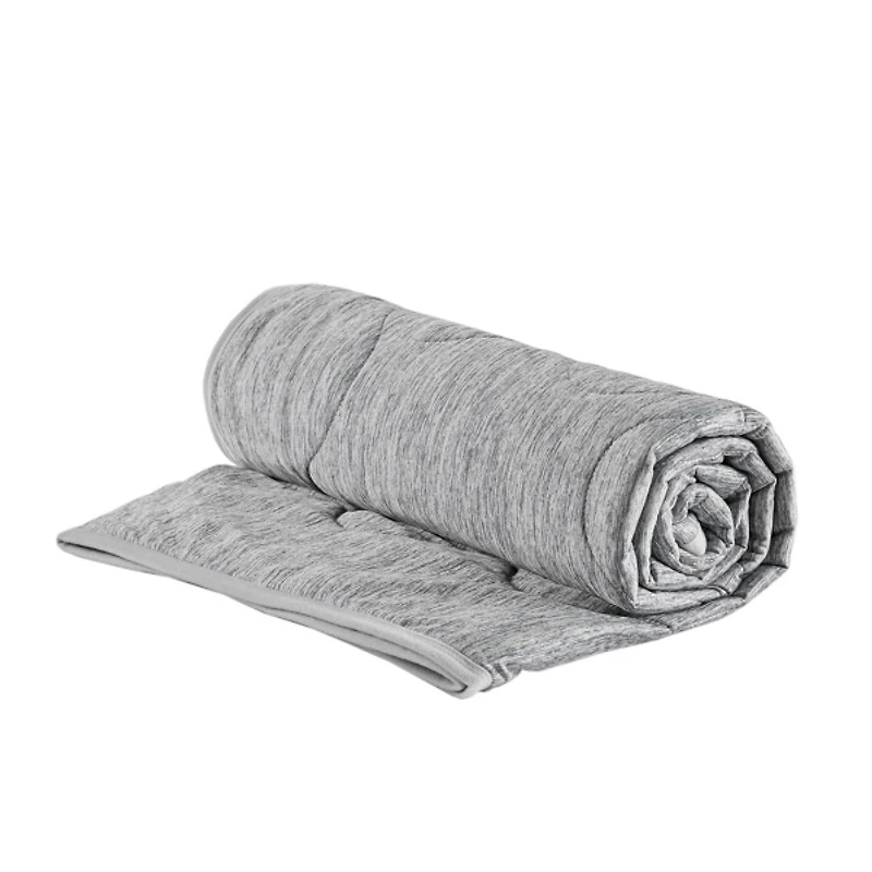 Grey Jersey Knit Cooling Throw