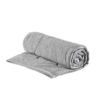Grey Jersey Knit Cooling Throw