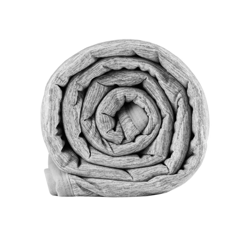 Grey Jersey Knit Cooling Throw