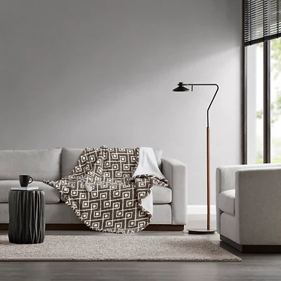 Geometric Heated Throw