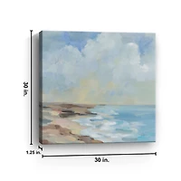 By the Beach Abstract Canvas Art Print