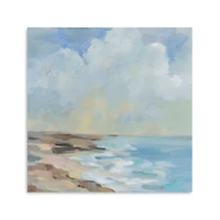 By the Beach Abstract Canvas Art Print