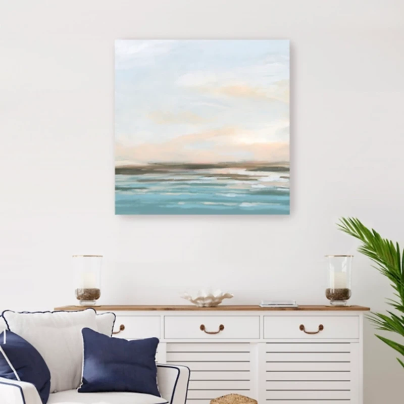 Seafoam Sunset Canvas Art Print