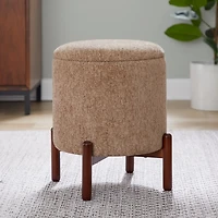 Tan Daniella Storage Ottoman