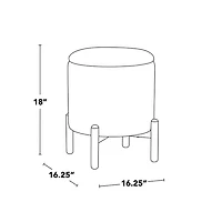 Tan Daniella Storage Ottoman