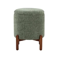 Green Daniella Storage Ottoman