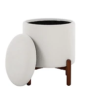 White Daniella Storage Ottoman