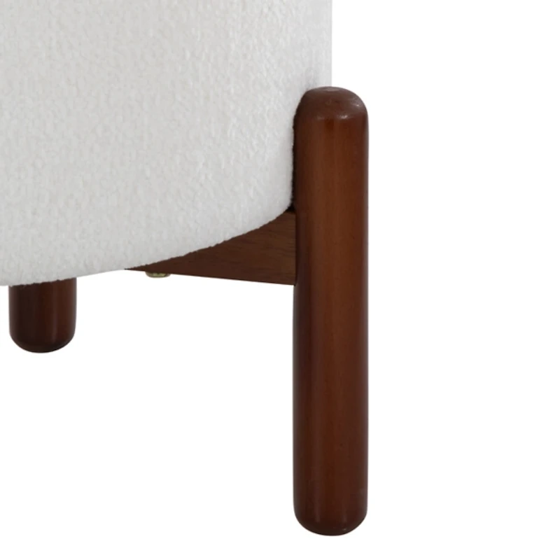 White Daniella Storage Ottoman