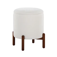 White Daniella Storage Ottoman