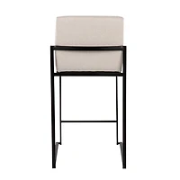 Fiji Beige Upholstered Counter Stools, Set of 3