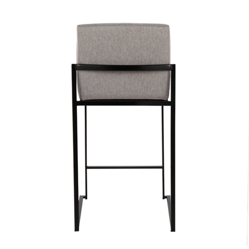 Fiji Gray Upholstered Counter Stools, Set of 3