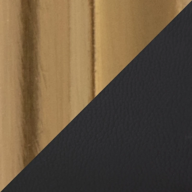 Remy Black & Gold Swivel Bar Stools, Set of 2