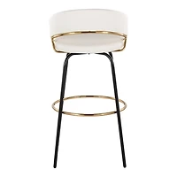 Remy White Swivel Bar Stools, Set of 2