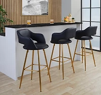 Faux Leather Marge Bar Stools