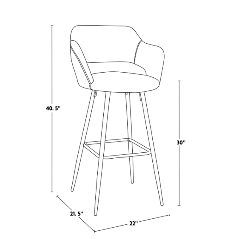 Faux Leather Marge Bar Stools