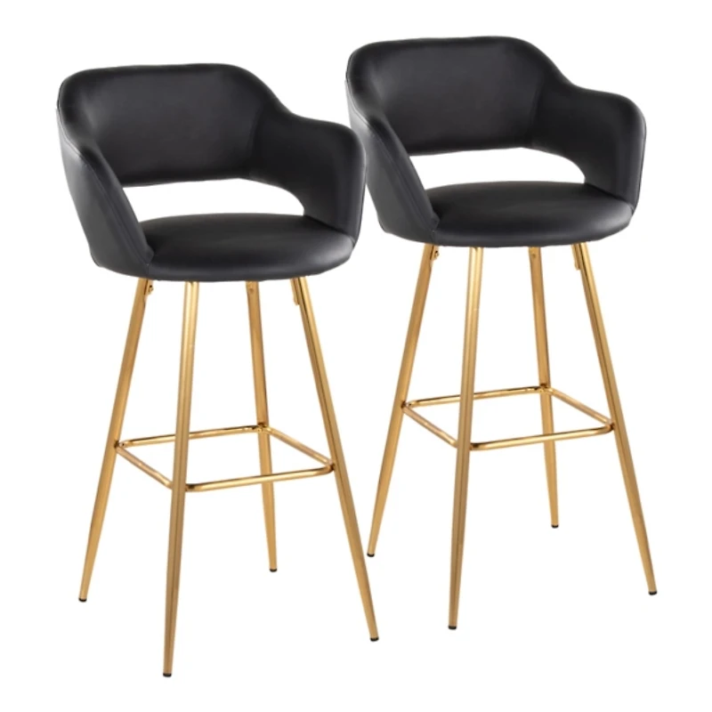 Faux Leather Marge Bar Stools
