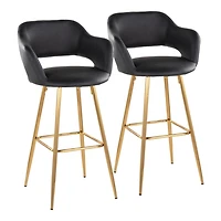 Faux Leather Marge Bar Stools
