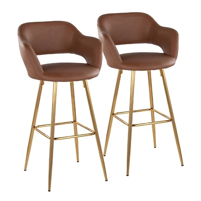 Faux Leather Marge Bar Stools
