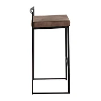Fiji Brown Stackable Bar Stools, Set of 2